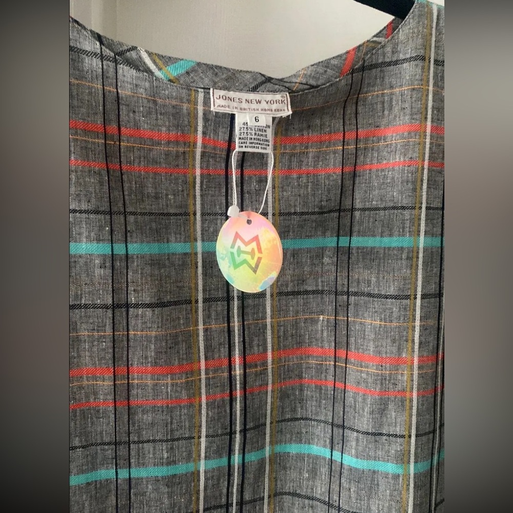 Jones New York Vintage NWT 80s/90s 2-Piece Set Size S Boho Mod Hippie Rare - Picture 16 of 16